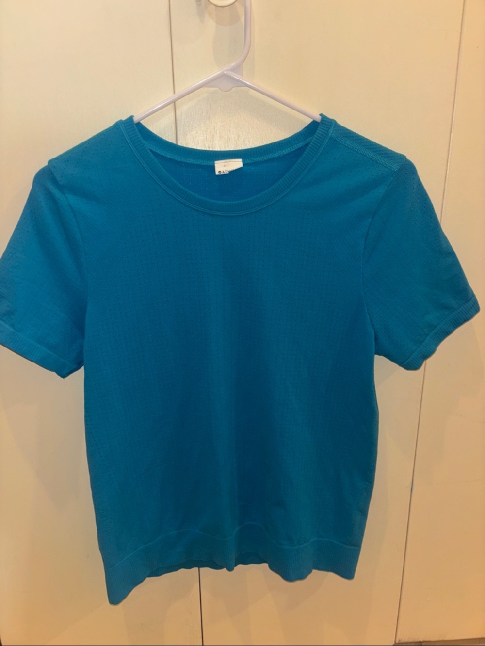 Athleta Teal Blue Short Sleeve Tee